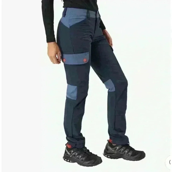 Kari Traa “Signe” Cargo Hiking Pant Blue Color Block Women’s XL EUC! - Picture 2 of 14